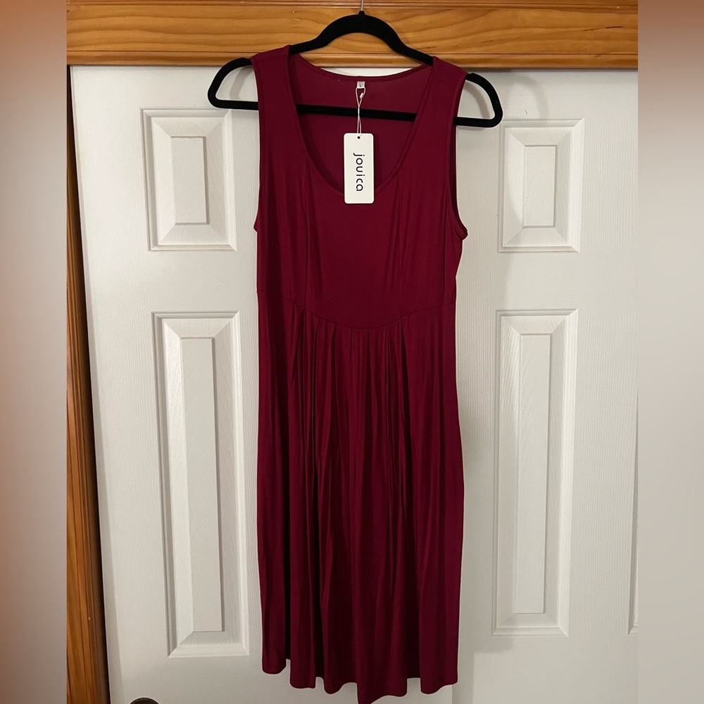 Dark Red MIDI Dress NWT